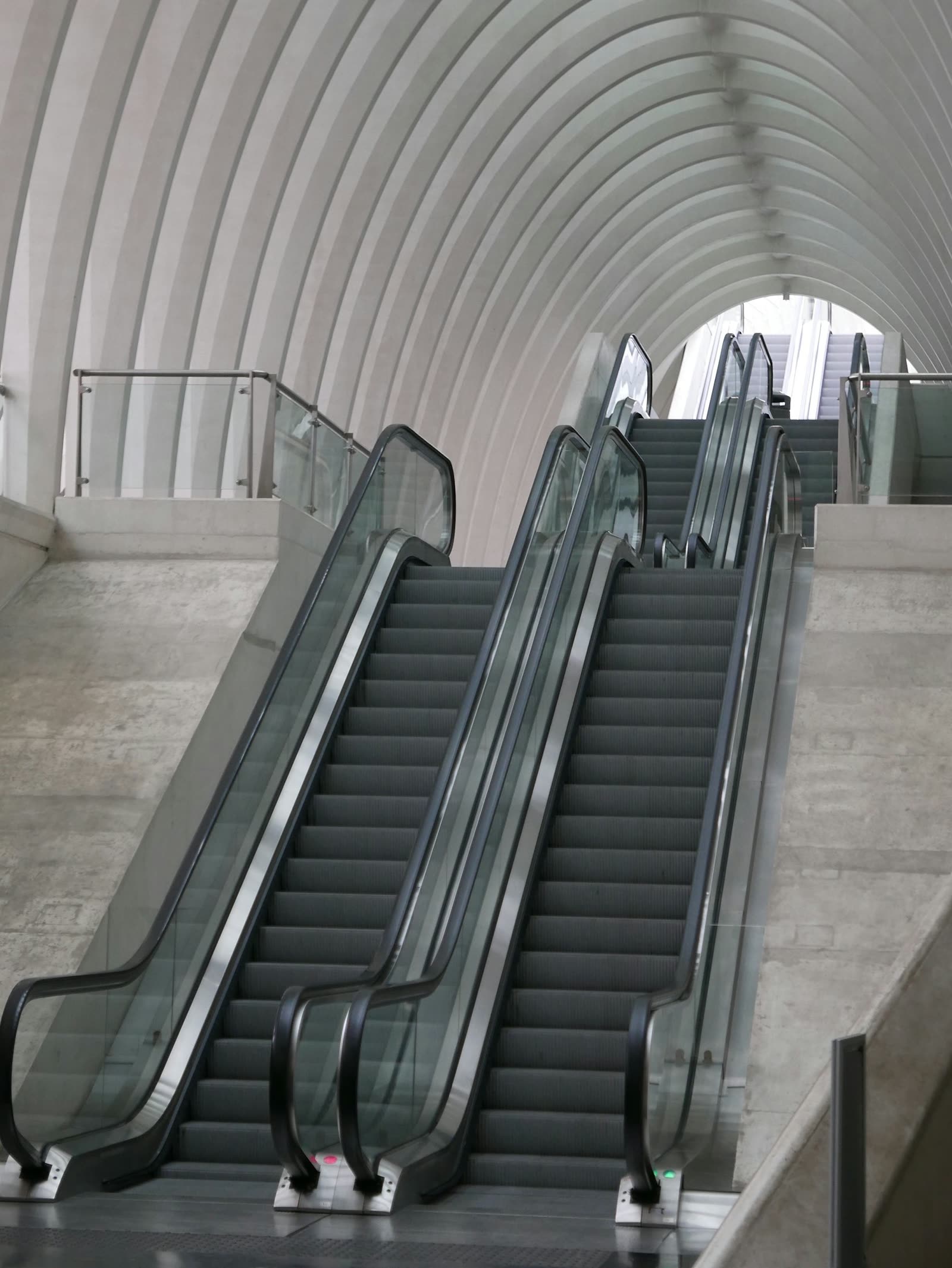 Escalator inside a public building
